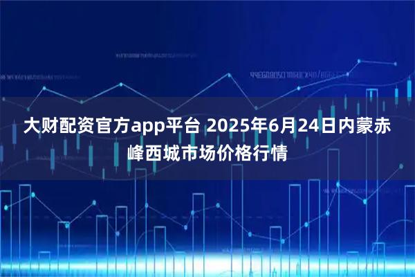 大财配资官方app平台 2025年6月24日内蒙赤峰西城市场价格行情