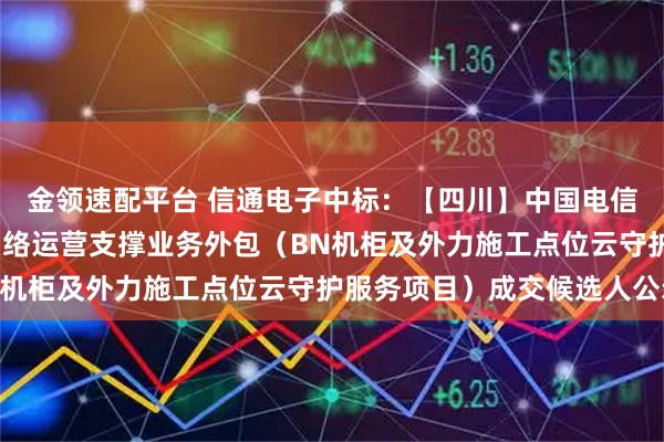 金领速配平台 信通电子中标：【四川】中国电信成都分公司2025年网络运营支撑业务外包（BN机柜及外力施工点位云守护服务项目）成交候选人公示